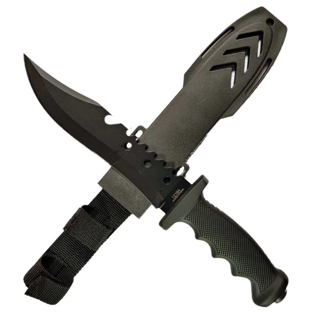 มีดเดินป่า มีดพกพา มีดแคมป์ปิ้ง พร้อมปลอกมีดพลาสติก Columbia 1218A ขนาด(31cm