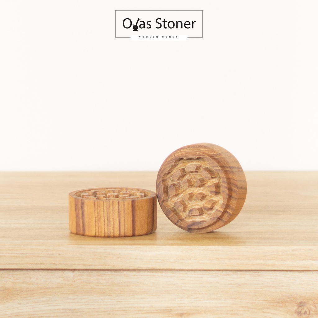 ที่บดสมุนไพร Ojas Grinder -Teak Herb Grinder - ไม่มีค่าจัดส่งเพิ่ม