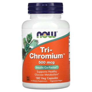 NOW Foods, Tri-Chromium, 500 mcg, 180 Veg Capsules