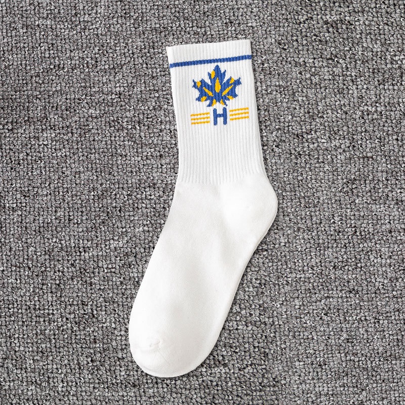 ถุงเท้าบาสเก็ตบอล ข้อยาวปานกลาง สีขาว แฟชั่นฤดูใบไม้ร่วง และฤดูหนาว สําหรับผู้ชาย และผู้หญิง - รูปที่ 7