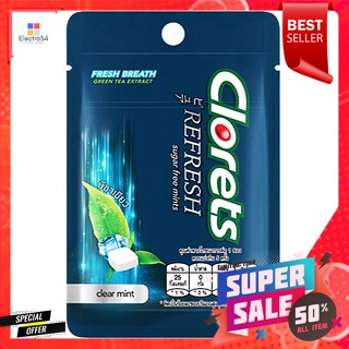 คลอเร็ท ลูกอม รสเคลียร์มินต์ 7.3 ก.Clorets candy clear mint flavor 7.3 g.