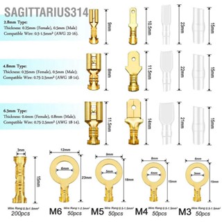 Sagittarius314 ชุดขั้วต่อสายไฟ ทองเหลือง 2.8 4.8 6.3 มม. สําหรับอุตสาหกรรม 1000 ชิ้น