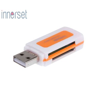 พร้อมส่ง เครื่องอ่านการ์ดอัจฉริยะ Mini USB2.0 4 ช่อง SD MMC TF MS M2