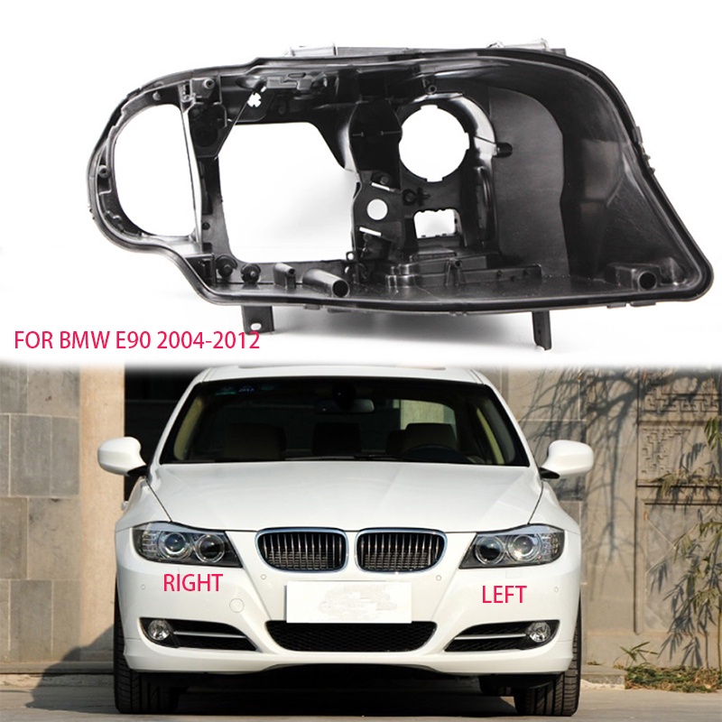 สำหรับ BMW E90 2004-2012ไฟหน้าที่อยู่อาศัย E90 HID ซีนอนแสงกล่องโคมไฟที่อยู่อาศัยพลาสติกไฟหน้าเชลล์ฐาน316 318i 320 328 3
