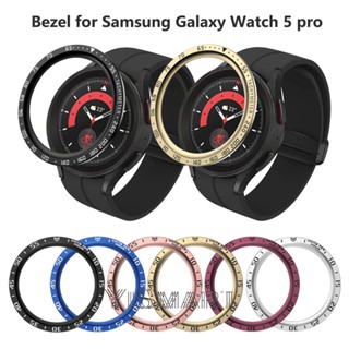 แหวนสเตนเลสสตีล ป้องกันรอยขีดข่วน สําหรับ Samsung Galaxy Watch 5 pro