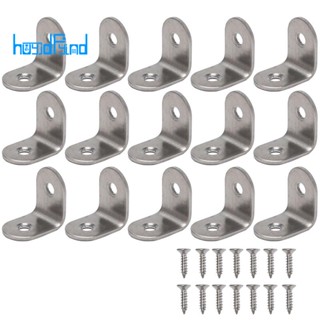 40PCS L Bracket Corner with 80PCS Screws, Corner Bracket, Angle Bracket Fastener for Wood Furniture Bedframe Cabinet