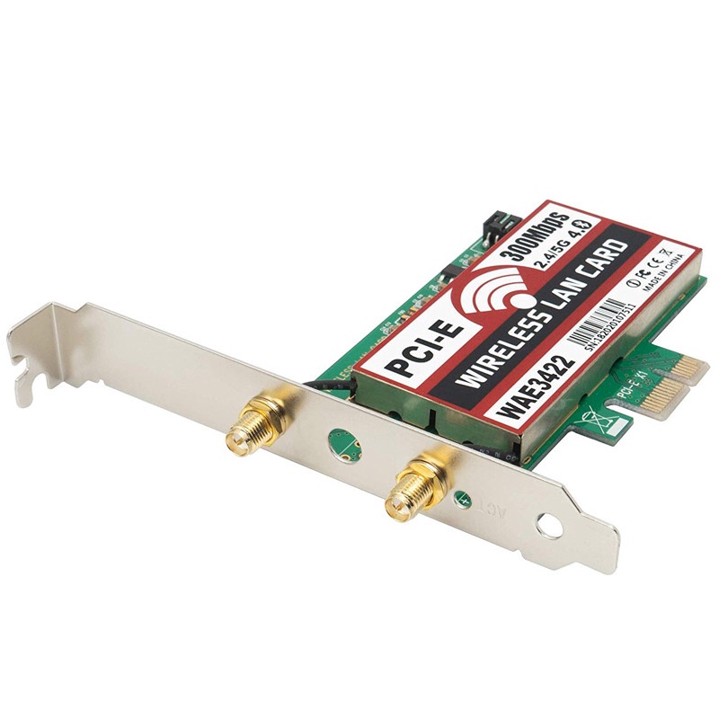 hotFullbag Dual Band 2.4GHz/5GHz PCIe 300Mbps Wireless Network Card WLAN WiFi Adapter With Bluetooth #4