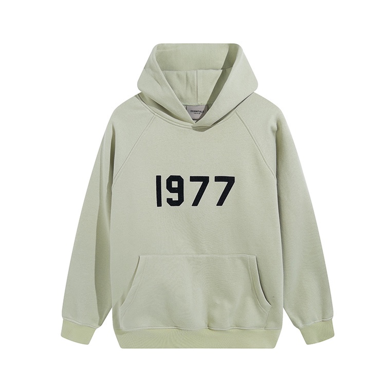 Plus ขนาดผู้ชายและผู้หญิง FOG FEAR OF GOD ด้ายคู่ใหม่ 1977 flocking hoodie ESSENTIALS เสื้อกันหนาว
