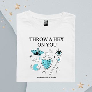 T-shirt 🔥 ✨ใส่โค้ด SSS50SEP เพิ่ม 50%✨ 🌼 พร้อมส่ง Esoteric Make a witch Throw a hex เสื้อยืด T-shirt Unisex Cotton 100