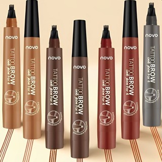 ดินสอเขียนคิ้ว NOVO Tattoo Brow หัวแปรง 4 แฉก