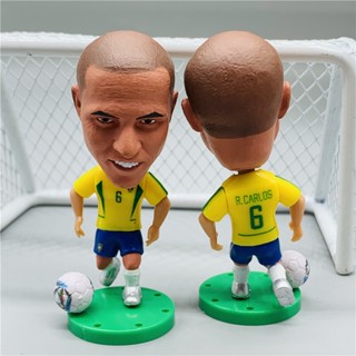 Soccerwe ฟิกเกอร์ตุ๊กตาฟุตบอล ความสูง 6.5 ซม. 2022 World Cup 6 Roberto Carlos ขยับได้