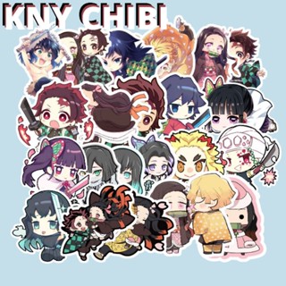 สติกเกอร์ ลายการ์ตูนอนิเมะ Kimetsu NO YAIBA CHIBI 9 ชิ้น (กันน้ํา)