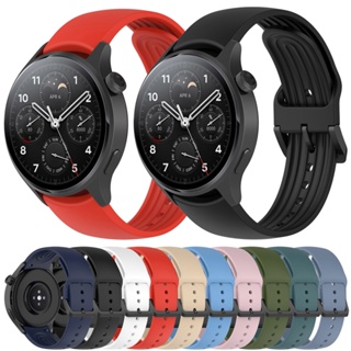 สายนาฬิกาข้อมือซิลิโคน 22 มม. สําหรับ Xiaomi Mi Watch S1 Pro S1 Mi Watch Color 2 Sport Version for Amazfit GTR 4 3