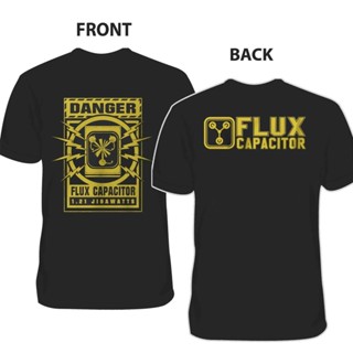 เสื้อยืดผู้ Lmytx2 เสื้อยืดแขนสั้นลําลอง ผ้าฝ้าย พิมพ์ลายภาพยนตร์ Flux Capacitor Back Future Movie 80 พลัสไซซ์ สําหรับผ