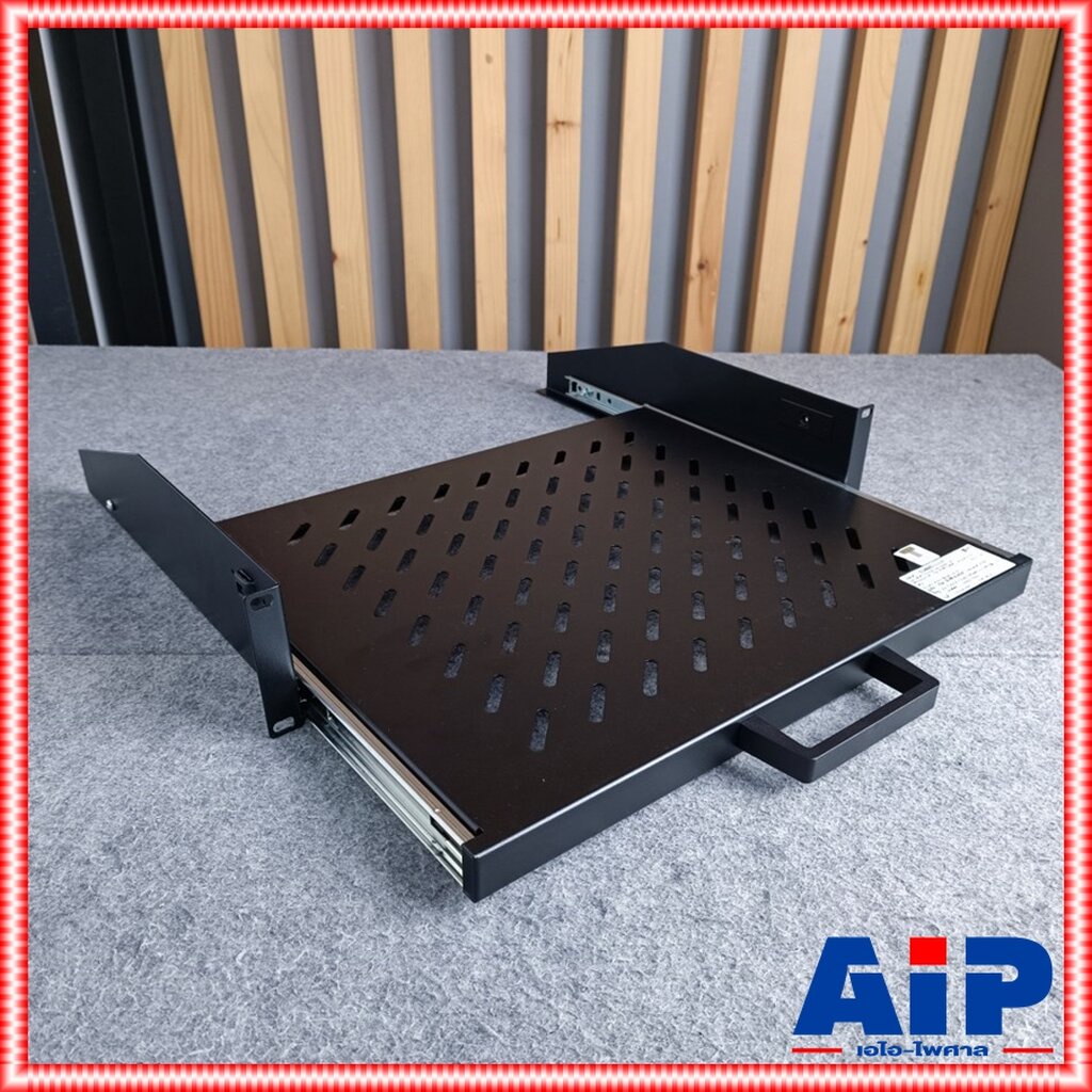 สีดำ NPE SLIDE TRESTLE SUPPORT OS-700 ถาดสไลด์ ถาดรองสไลด์ ถาด สไลด์ ใส่แร็ค วาง มิกเซอร์ OS700 OS 700 เอไอ-ไพศาล