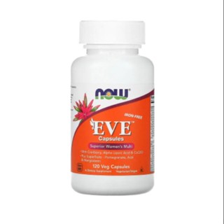 NOW Foods, Eve Capsules, Superior Womens Multi, Iron-Free, 120 Veg Capsules