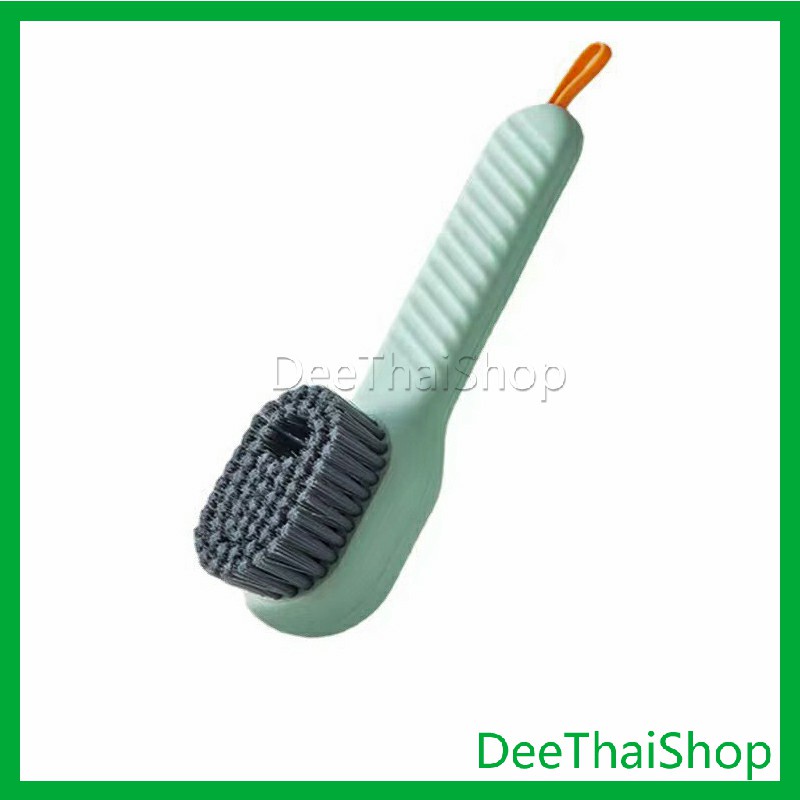 DeeThai แปรงรองเท้ามีช่องใส่น้ำยา ขนแปรงนุ่ม ปัดผ้า แปรงทำความสะอาดอเนคประสงค์ มัลติฟังก์ชั่น Shoe brushes
