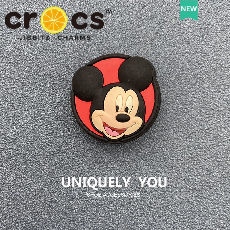 JIBBITZ cross charms ตัวติดรองเท้า มิกกี้6ชิ้น ตัวติดรองเท้า cross