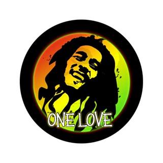 Earlfamily สติกเกอร์กันน้ํา 13 ซม. x 12.9 ซม. สําหรับ Bob Marley One Love