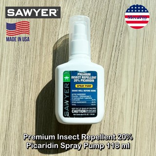 Sawyer® Premium Insect Repellent 20% Picaridin Spray Pump 118 ml สเปรย์กันแมลง ไล่แมลง ยุง