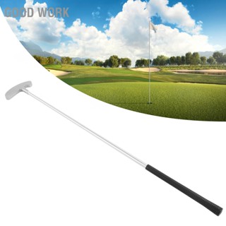 Good Work Golf Putter Club Silver Aluminum Alloy Rubber Detachable 3 Section Rods with 2 Pratice Balls for Right Handed Golfers