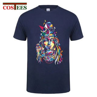 เสื้อยืดแขนสั้น พิมพ์ลาย Hindu Shiva God พลัสไซซ์ ของขวัญวันเกิด สําหรับผู้ชาย XS-6XLS-5XL