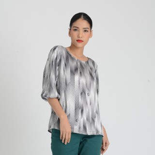 Guy Laroche Chiffon Blouse เสื้อเบลาส์ ผ้านุ่มใส่สบาย กีลาโรช (GV7ZWH)