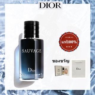 น้ําหอมแทั💯น้ําหอมผู้ชาย Dior Sauvage EDT100ml 🎁ซื้อ 1 แถม 1 เทสเตอร์ขนาด น้ำหอมแบรนด์เนมแท้