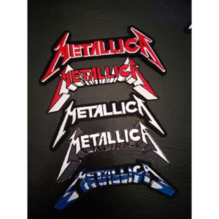 METALLICA ตัวรีดติดเสื้อ อาร์มติดเสื้อ งานปัก งานdiyมี5แบบ