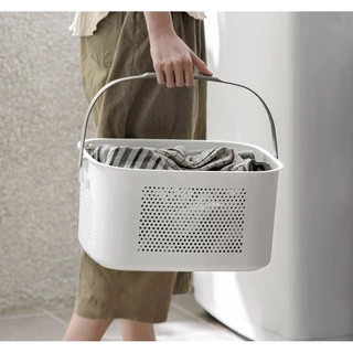 Omocha | Laundry Basket ตะกร้าผ้า มีหูหิ้ว ตะกร้าเก็บผ้า ตะกร้าอเนกประสงค์