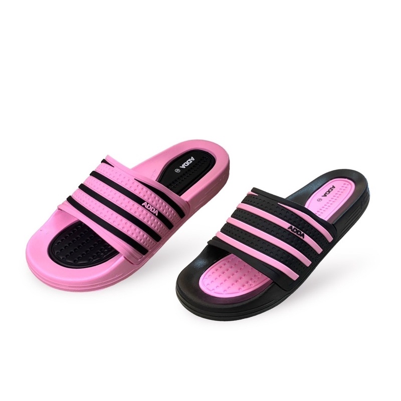 (ลูกค้าใหม่ราคา1บาท)🩴รองเท้า แตะ adda รุ่น 3T15 BLACKPINK🩴รองเท้าแต้แบบสวมBLACKPINK แอ้ดด้า แบล็คพิ้ง ชมพูดำ ดำชมพู