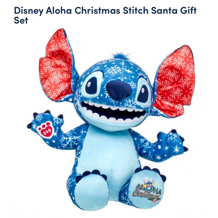ตุ๊กตาบิ้วอะแบร์ ดิสนีย์ สติช คริสมาส Stitch 𝑨𝒍𝒐𝒉𝒂 𝑪𝒉𝒓𝒊𝒔𝒕𝒎𝒂𝒔 ✨รุ่นใหม่ล่าสุด✨ ⭐️Build-A-Bear⭐️✈️🇺🇸สินค้านำเข้าจากอเมริกา