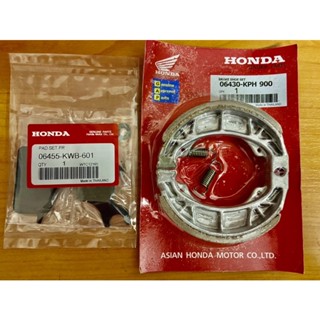 ✅ผ้าเบรคหน้าหลัง (เกรดแท้) Honda เวฟ110i,เวฟ125i ปลาวาฬ,TZI