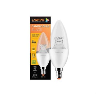 หลอด LED LAMPTAN CANDLE BLAZE 4 วัตต์ WARMWHITE E14