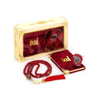 Mini Quran Set Koran With Tasbeh Rosary And Luxury Stone Dhikr Device Gift Colorful