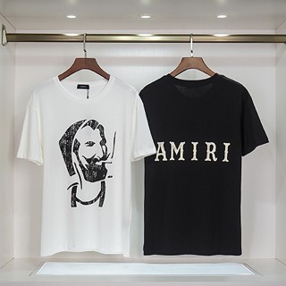 Amr เสื้อยืดแขนสั้นลําลอง แฟชั่นสําหรับผู้ชาย และผู้หญิง