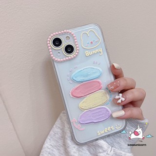 เคสโทรศัพท์มือถือแบบนิ่ม ลายภาพวาดสีน้ํามัน รูปกระต่ายน่ารัก สําหรับ Samsung A14 A12 A04S A23 A04 A04e A32 A50 A52 A03s A52s A22 A51 A13 A02s A50s A02 A03 A21s A20s A30s A30 A20 A53 A11 A71 A10s A10 A72 A73 A33