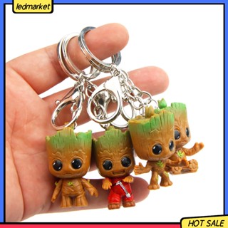 [Ledmarket] พวงกุญแจ จี้รูป Guardians of Galaxy Tree Man Groot สําหรับห้อยกระเป๋า