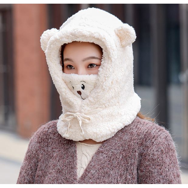 TB516 หมวกหมีน่ารักของผู้ใหญ่  เด็กโตก็ใส่ได้
