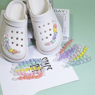 【🎈Ooyoudo】สติกเกอร์โซ่น่ารัก สําหรับตกแต่ง crocs jibbitz diy【แตะผู้หญิง jibbitz อุปกรณ์เสริม】