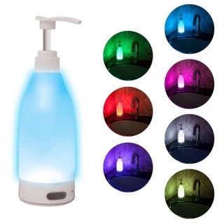 COMELY ขวดซิลิโคนสำหรับเจลล้างมือ ไฟ LED เหนี่ยวนำ Hand sanitizer bottle โคมไฟเหนี่ยวนำอัตโนมัติ（ขวดเปล่า）