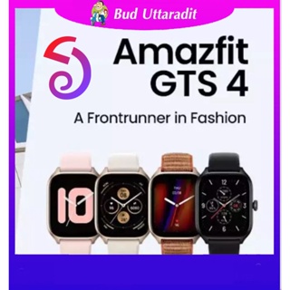 ผ่อน 0%Amazfit GTS 4 Smart Watch วัดอัตราการเต้นของหัวใจ วัดค่า SpO2 วัดค่าความเครียด กันน้ำได้ 50 เมตร  ประกันร้าน 1 ปี