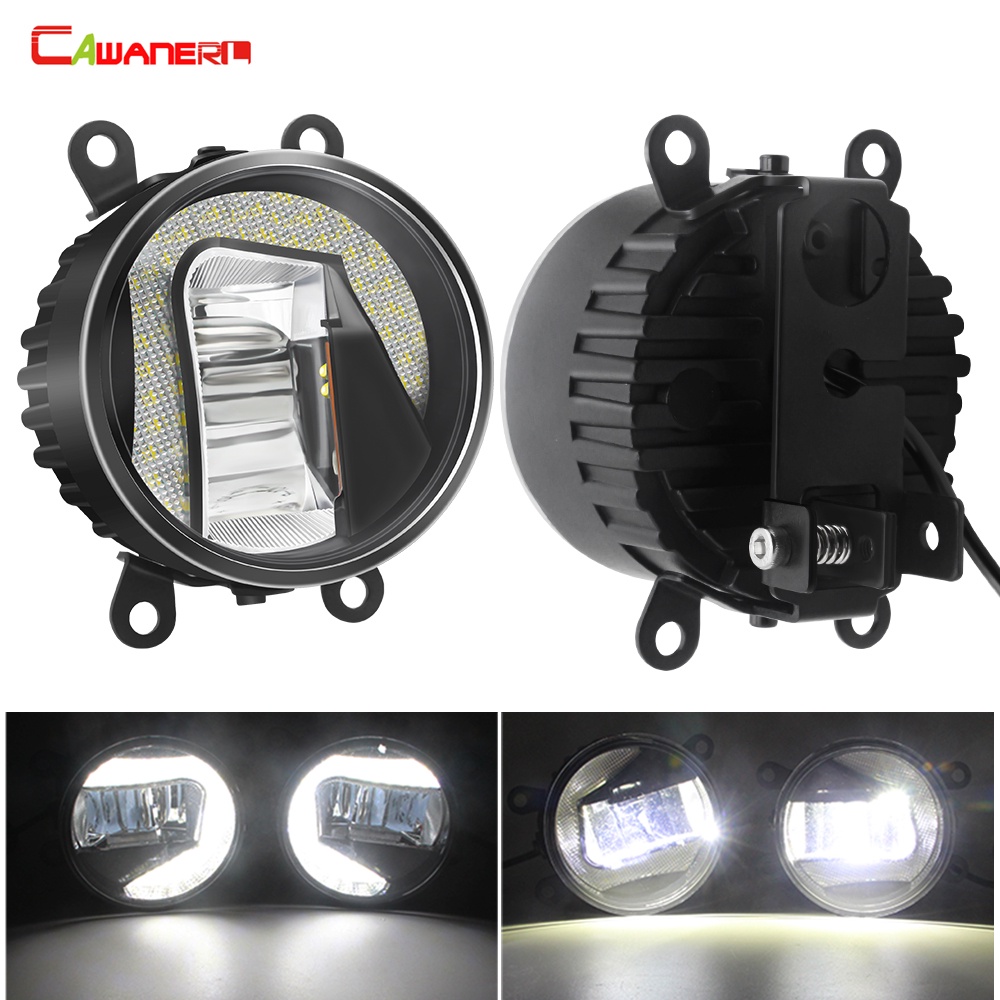 2in1 Fog Light Assembly Car LED Fog Daytime Running Light For Mitsubishi Outlander Pajero Colt L200 