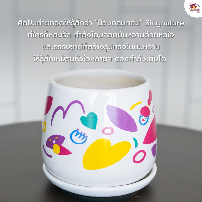 LET LOVE GROW Gift Set (กระถาง) เซ็ตพร้อมปลูกสุดพรีเมียม Shi-Tori