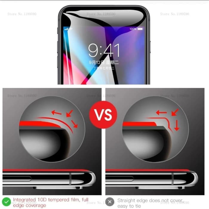 Sjk - ฟิล์มกันรอยหน้าจอ กระจกนิรภัย 10D แบบเต็มจอ สําหรับ IPhone 6~14 Pro Max #8