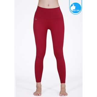 IBY - Yoga High Waist Long Legging Sun Bright - Blood Red แดงเลือดเข้ม