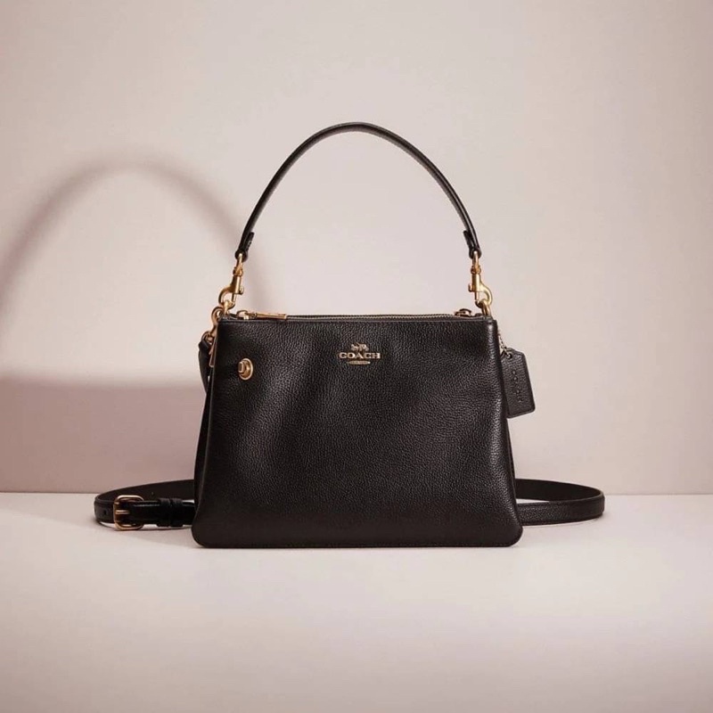 COACH DOUBLE ZIP SHOULDER BAG