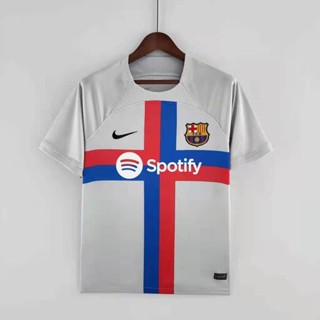 เสื้อบอล ลายทีมชาติฟุตบอล Barcelona Third 22-23 เกรด AAA