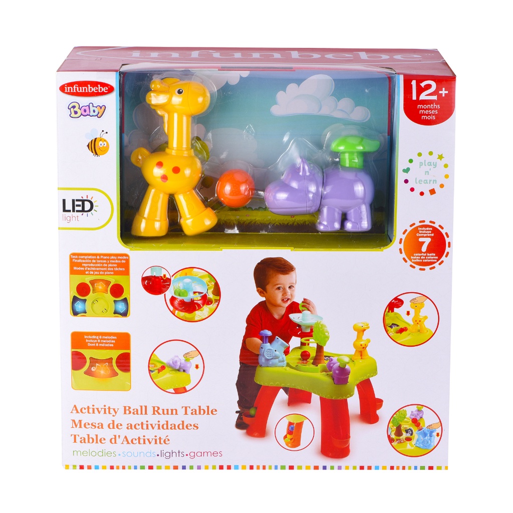 Wel-B x Infunbebe Activity Ball Run Table (โต๊ะกิจกรรมบอลกลิ้ง) - ของเล่น ของเล่นเด็ก โต๊ะของเล่น มี