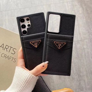 SAMSUNG เคสโทรศัพท์มือถือหนัง แบบฝาพับ พร้อมช่องใส่บัตร สําหรับ ซัมซุง S23+S22 ULTRA S21 S20 NOTE 20 ULTRA PLUS